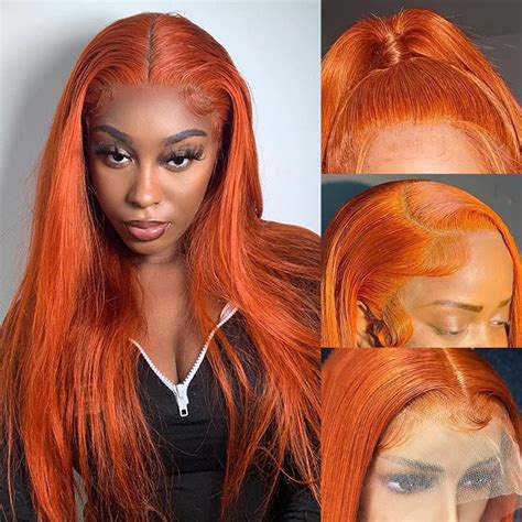 straight ginger wig|ginger lace front wigs.